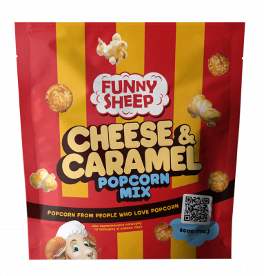 MIX попкорну в карамелі та попкорну з сиром