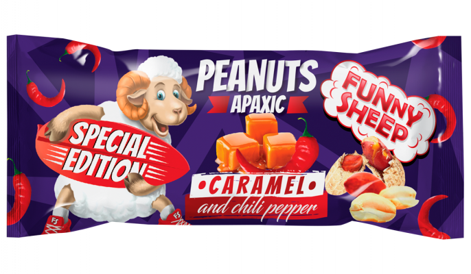 Арахіс в карамелі з перцем чилі